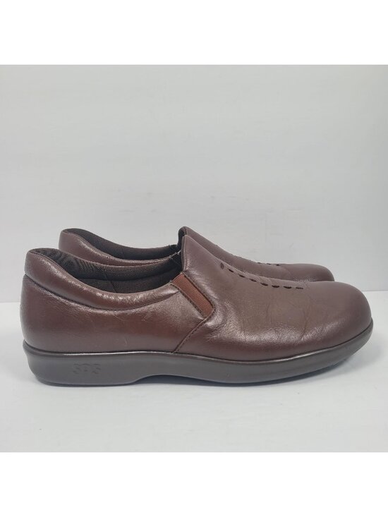SAS Shoes - SAS Women's Brown Leather Slip On Loafers US Size 10N